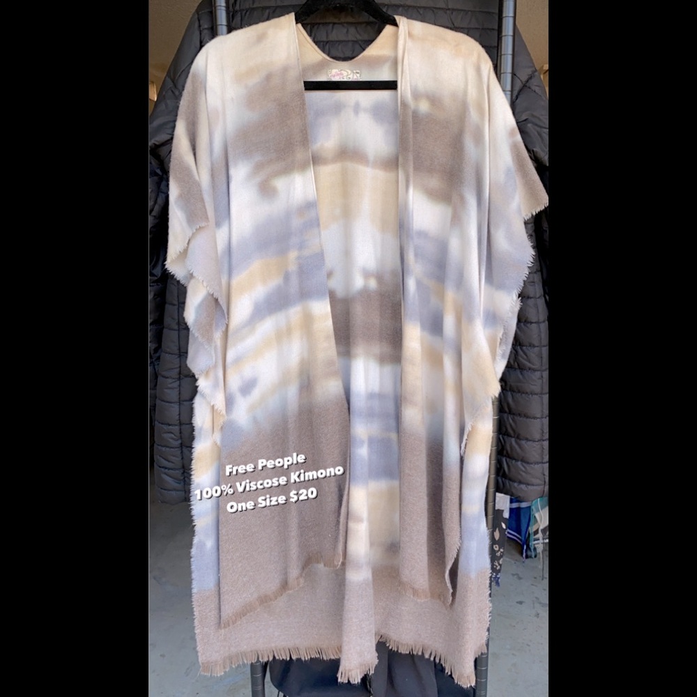Free People Viscose Kimono